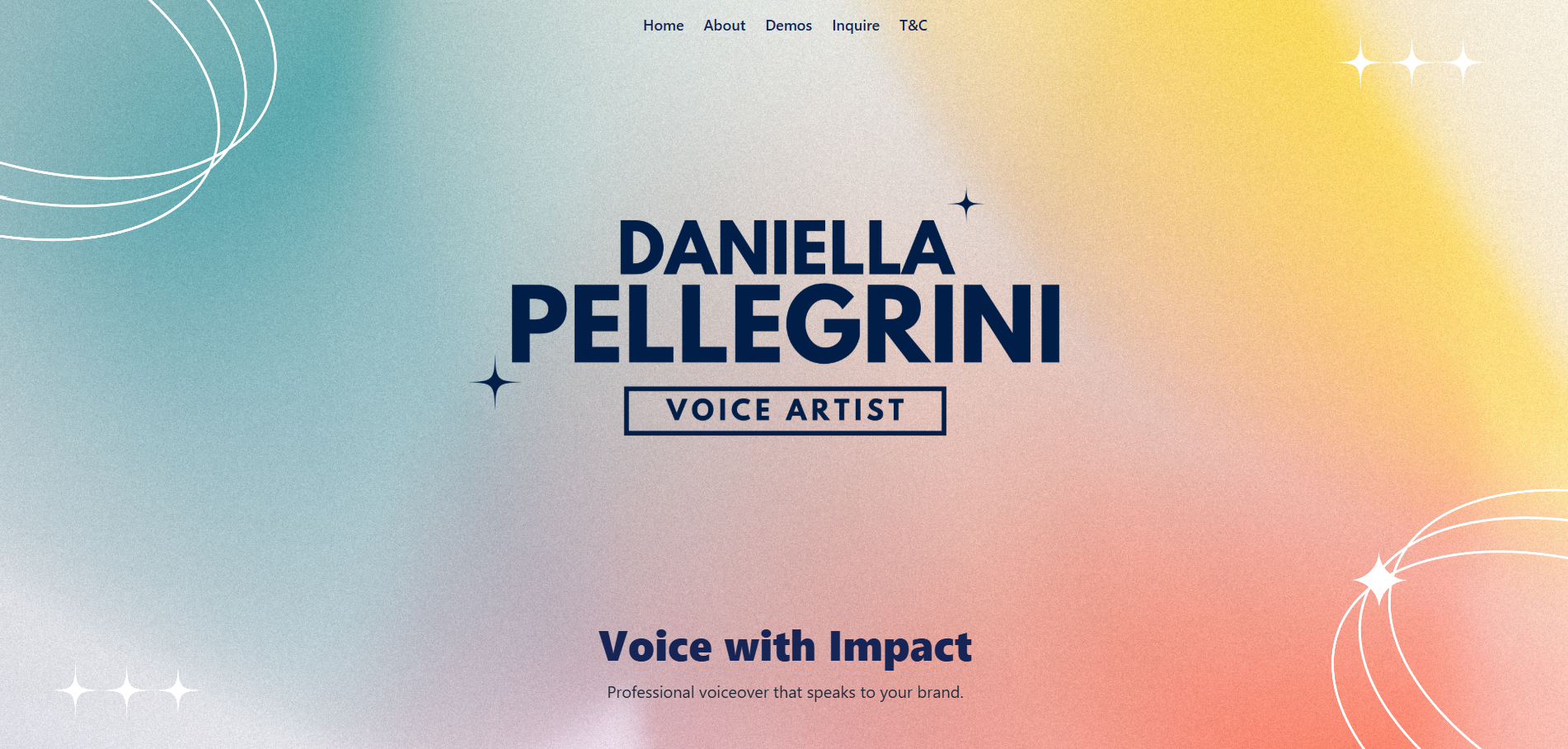 Site revamp for Daniella Pellegrini